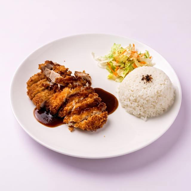 Chicken Katsu Rice.